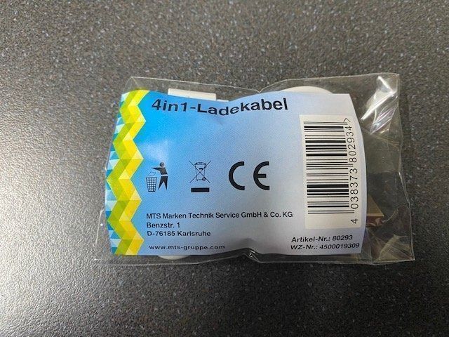 Caricabatterie: Ladekabel 4in1 weiss – Nuovo e nell'imballaggio originale da Emmen venduto da Aribini 1