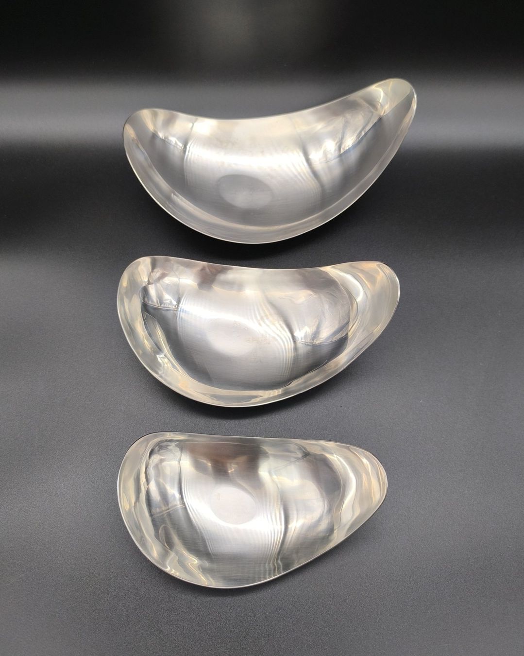 Jensen Ciotole: Georg Jensen Denmark "Leaf" Servierschalen 3er Set Vintage – Usato da Kreuzlingen venduto da topenergie 2
