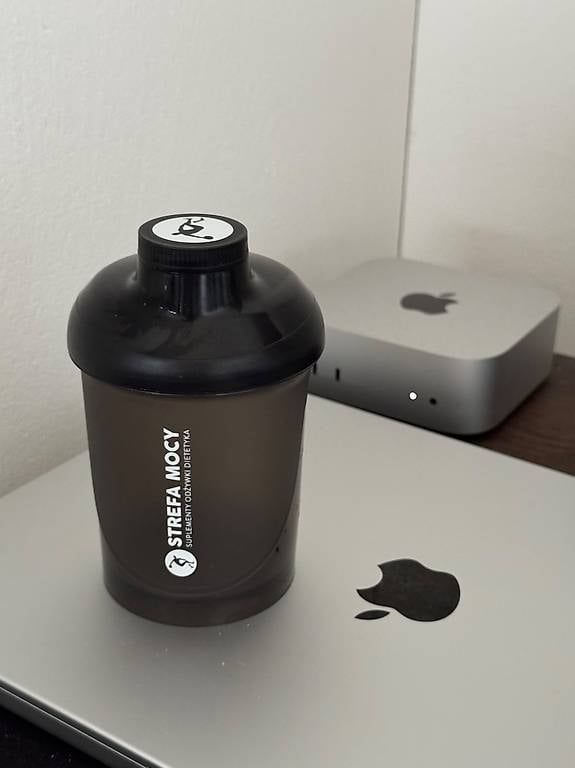 Borracce & Thermos: Protein-Shaker-Flasche / Eiweiß-Shaker Schwarz – Usato da Schübelbach venduto da Rahnmont 3