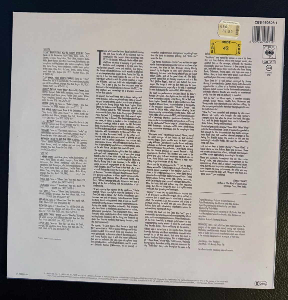 Schallplatten: Count Basie - The Essential Vol. 2 - CBS Schallplatte – Gebraucht aus Goldach von Messerguru 1