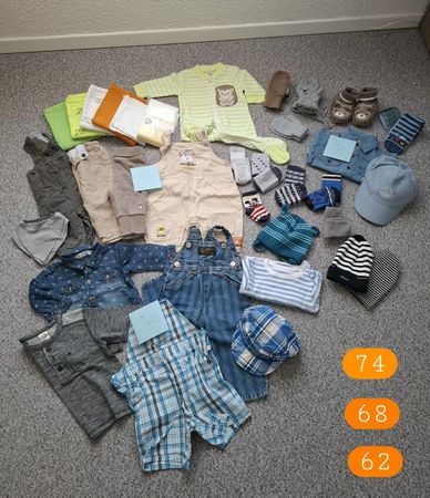 Paket 34 Teile Gr. 62, 68, 74