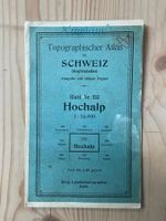 Landkarte Nr. 235 Hochalp, Siegfriedatlas 1928