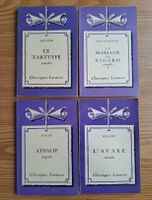 Lot de 4 livres classiques Larousse Molière Racine... ~1960
