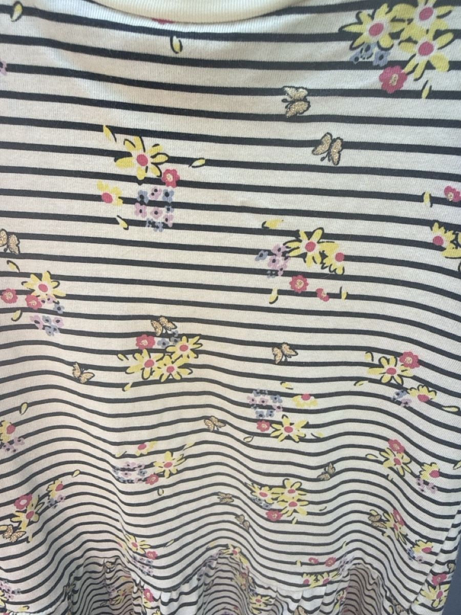 C&A Kleider & Röcke: Mädchen Kleid gestreift mit Blumen Grösse 110 – Gebraucht aus Zürich von Krikri21 1