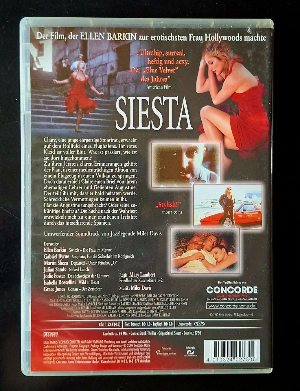 Tutti i DVDs: SIESTA - Ein Flirt mit dem Tod  – Usato da Liestal venduto da Abimos 1