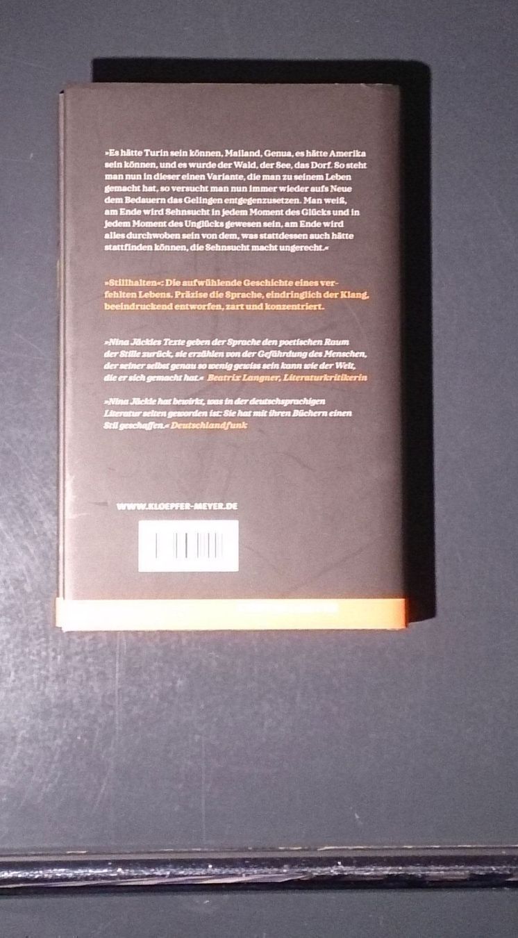 Bücher: Stillhalten von Nina Jäckle – Gebraucht aus Dübendorf von Povo 4