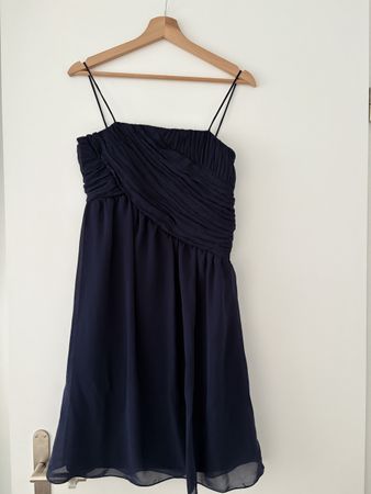 Elegantes Kleid Gr. 34 dunkelblau WE 👗
