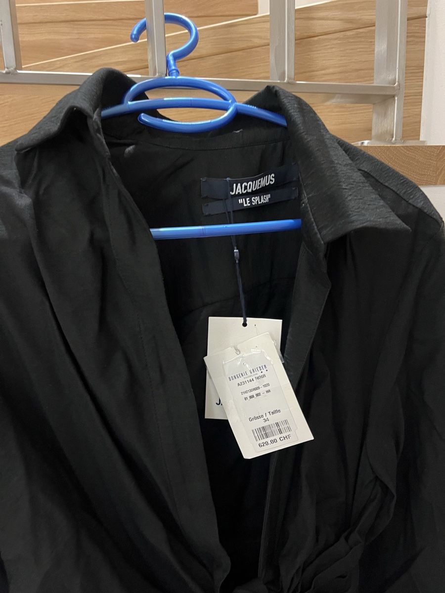 Vestiti: Robe chemise noire Jacquemus "Le Splash" neuve – Nuovo e nell'imballaggio originale da Lutry venduto da roxypoxy 3