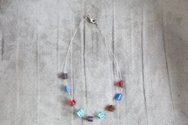Halskette / Modeschmuck ca 40cm / farbig