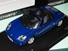 Toyota MR 2 Cabriolet blau metallic * Minichamps 1:43
