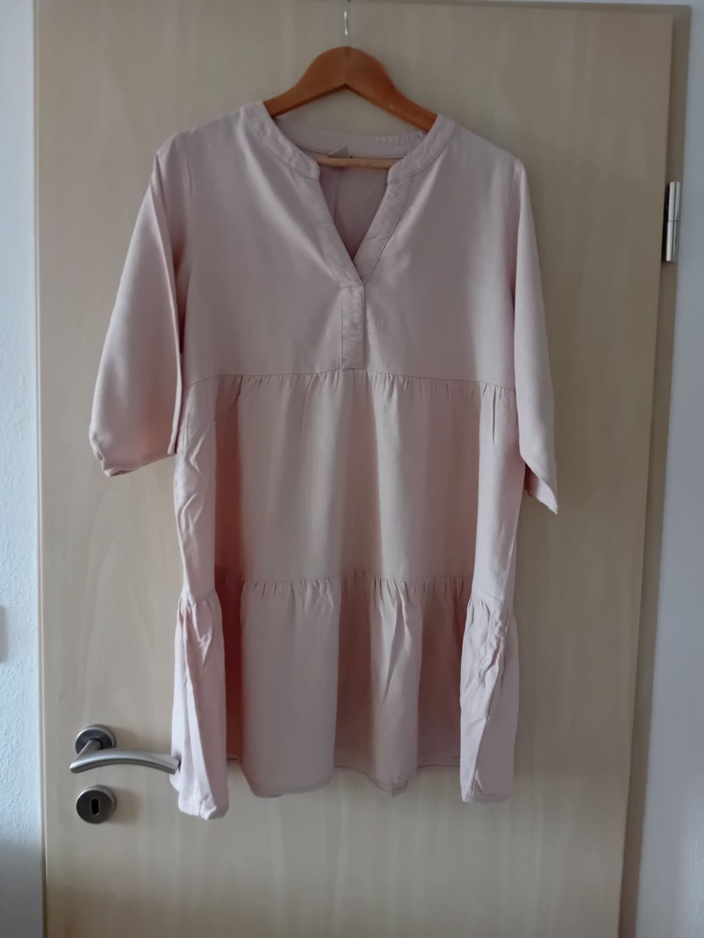 Zebra Vestiti: Boho Kleid Zebra, Gr. M, Leinenmischung, hellrosa, luftig – Usato da Romanshorn venduto da milenva 2