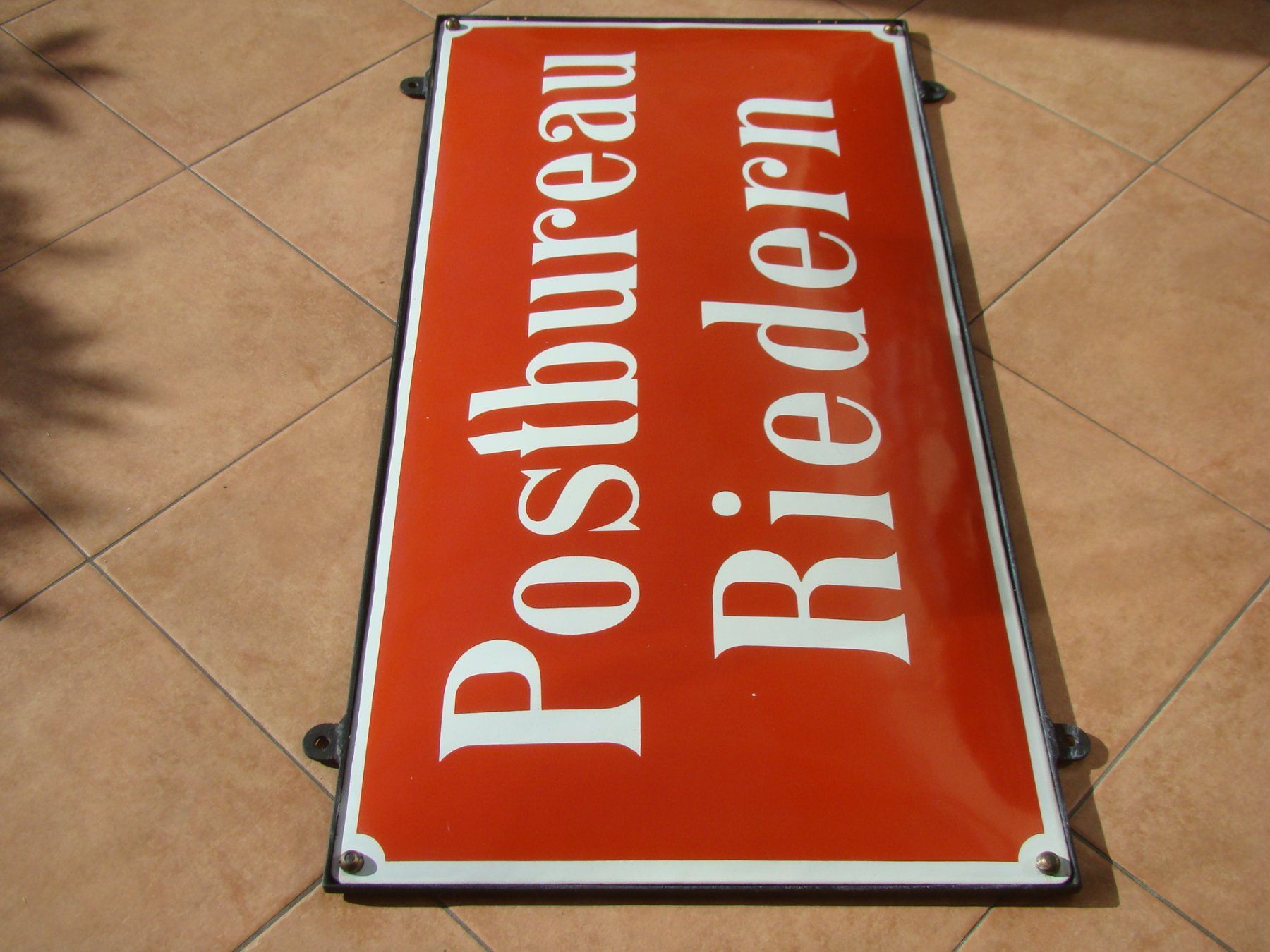 Insegne: Emailschild PTT Post Postbureau Riedern ( Kanton Glarus) alt – Usato da Walzenhausen venduto da Vanquish711 8