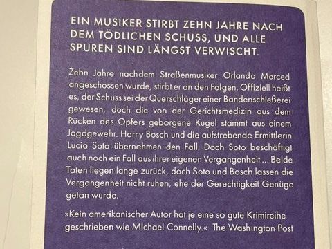 Libri: KRIMI von MICHAEL CONNELLY – Nuovo (secondo la descrizione) da Bad Ragaz venduto da pedro04 5
