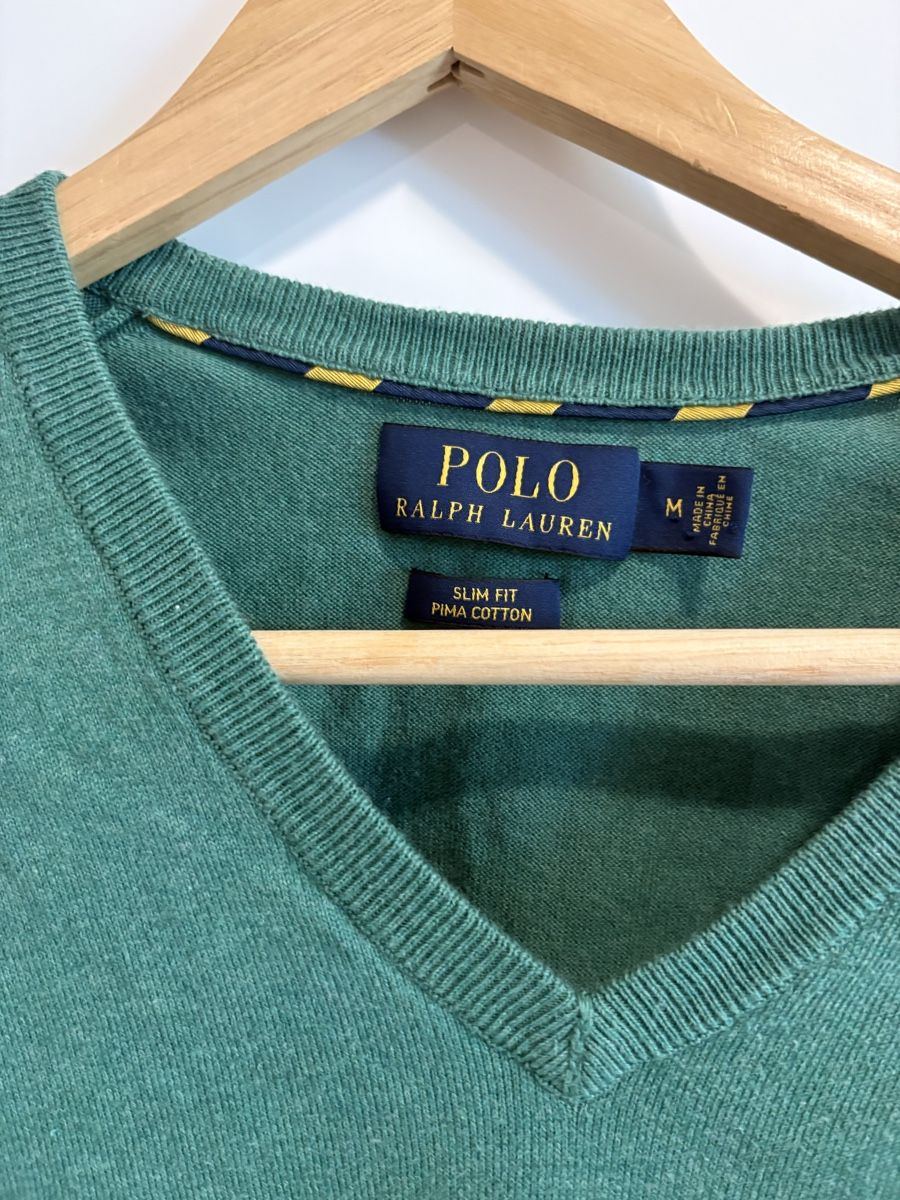 Polo Ralph Lauren Maglioni & Felpe: Pull Polo Ralph Lauren vert col V taille M slim fit – Nuovo (secondo la descrizione) da Pully venduto da kaba07 2