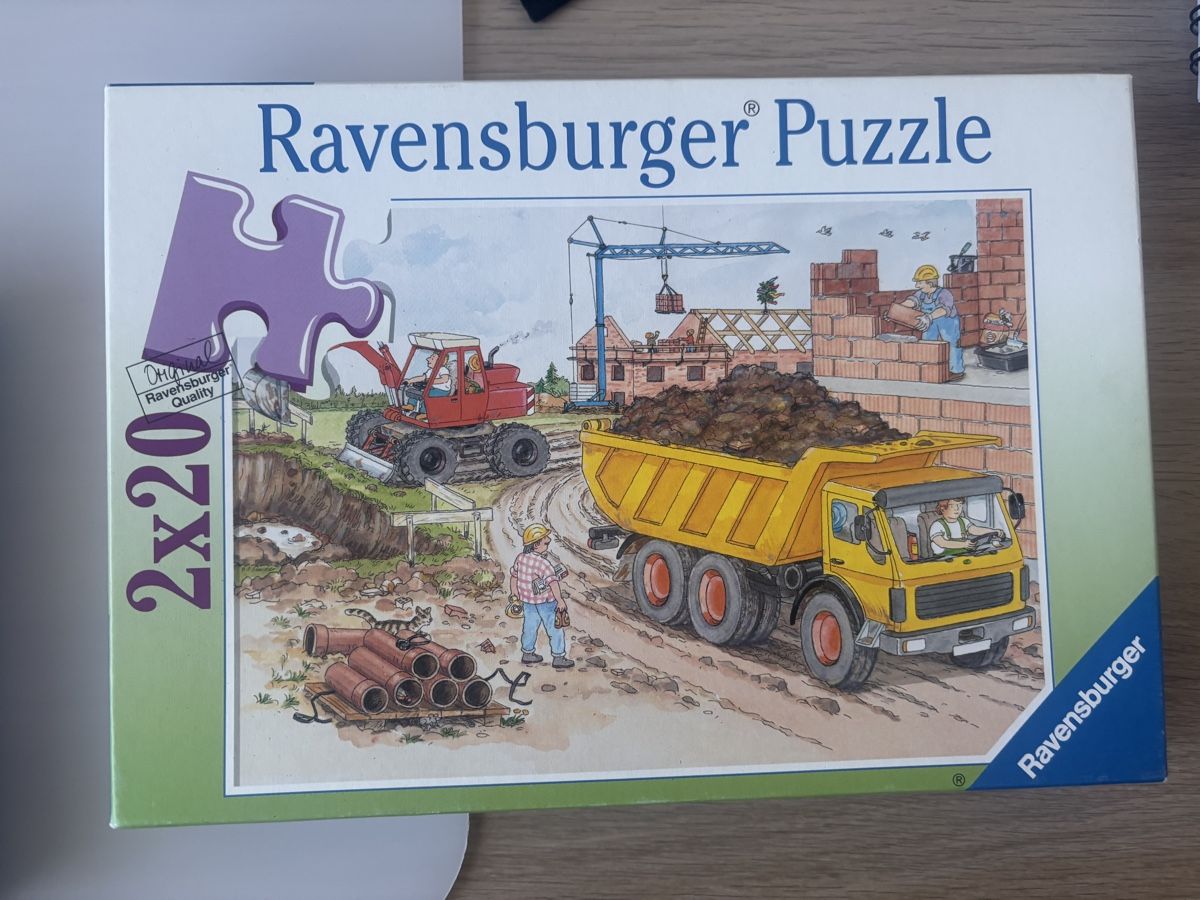 Ravensburger Puzzle: Ravensburger Puzzle 2x20 Baustelle – Usato da Grosswangen venduto da Sunnyday35