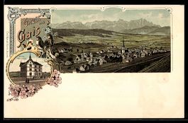 Litho Gais, Ortsansicht von oben, Neue S