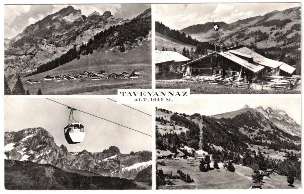 Cartes postales: Gryon - 4 Bild AK Tavennaz – D'occasion à Binningen par Mountainrider