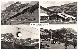 Gryon - 4 Bild AK Tavennaz