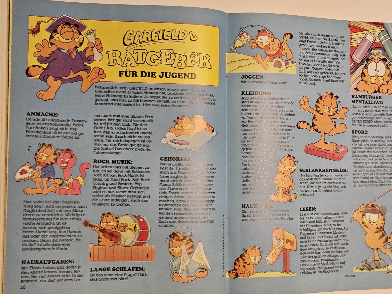 Comics: Garfield Sonderheft, 10 Jahre, #WT18 – Gebraucht aus Oberdorf BL von BaldenEagle 1