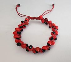 doppelte kleine Baby Huayruro Glücksbringer Sammen Armband