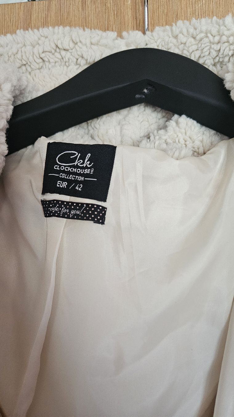C&A Giacche: Teddyjacke in cream, Grösse 42  – Usato da Lippoldswilen venduto da topmodel62 5