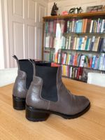 Stiefeletten Leder Grau Grösse 40 Damen