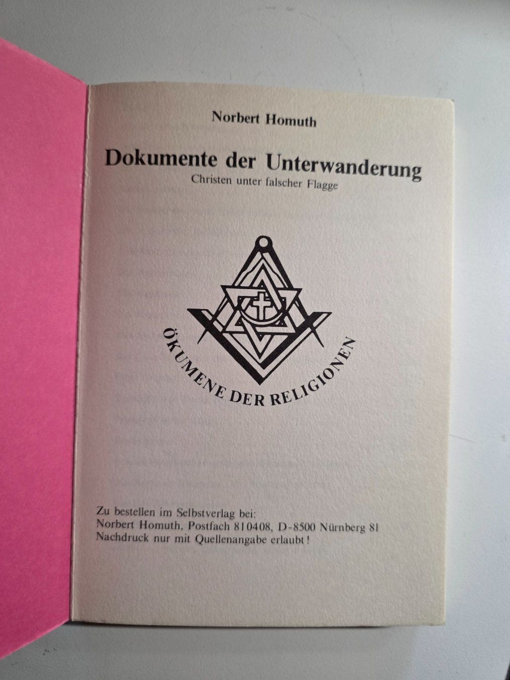 Libri: Dokument der Unterwanderung - Norbert Homuth - 1985 – Usato da Walterswil BE venduto da Lonitti 2