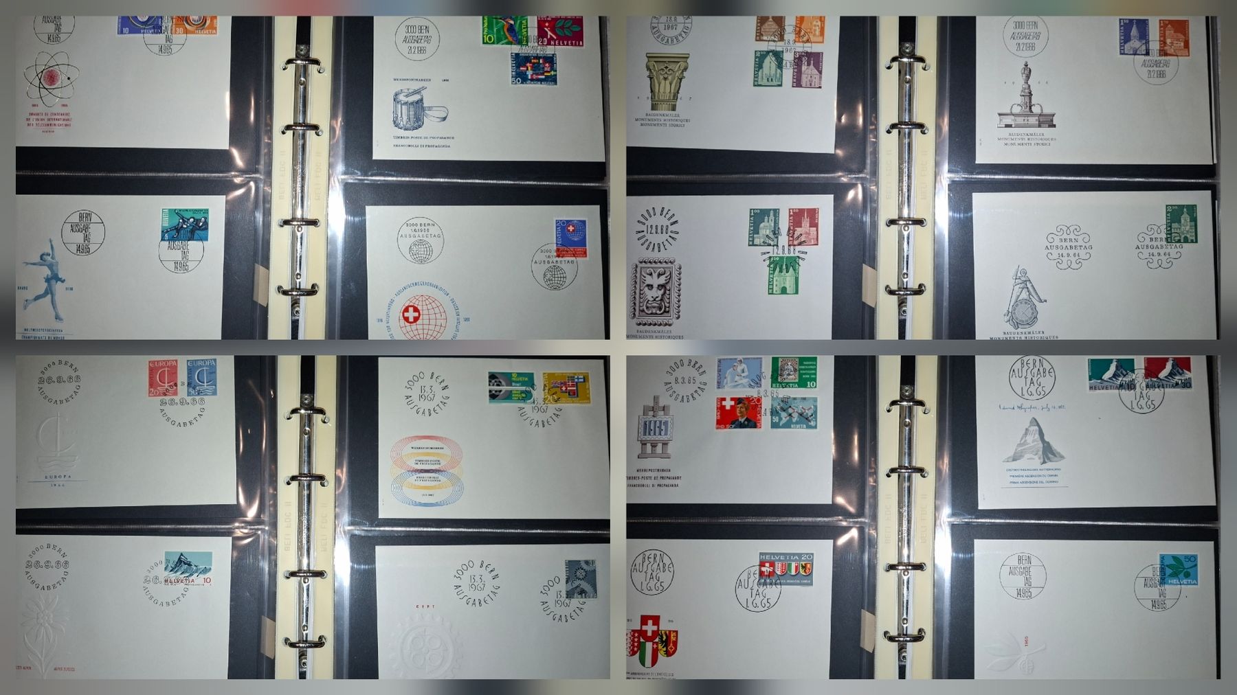 Tutti i francobolli: Album FDC 1962 - 1981 div Schweiz – Usato da Balgach venduto da SIMEON27 3