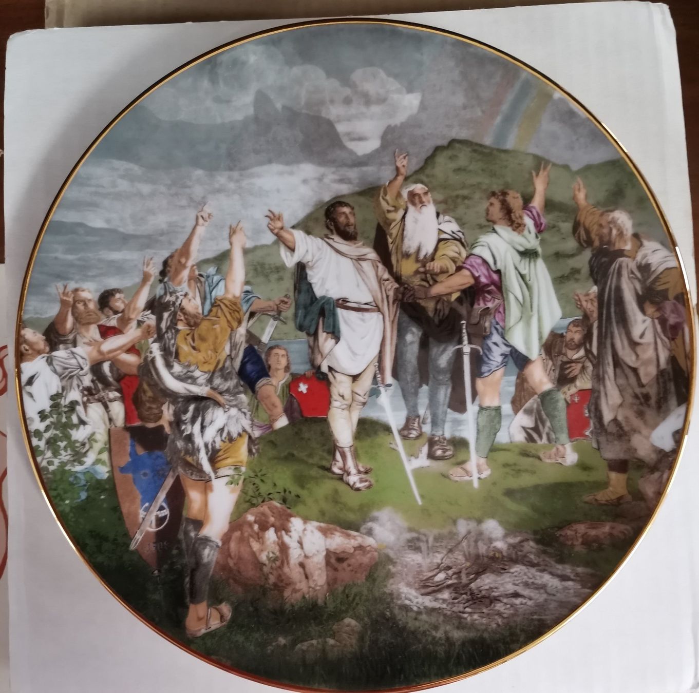 Teller: Der Rütlischwur Langenthal – Neu und originalverpackt aus Suhr von Brocki-Suhr