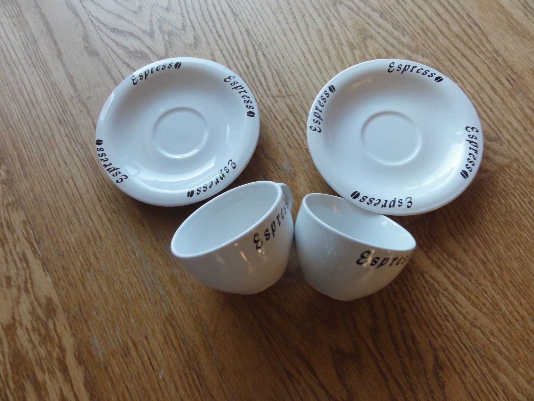 Tazze: Espresso-Tassen mit Unterteller – Nuovo (secondo la descrizione) da Riedholz venduto da Taweva 1
