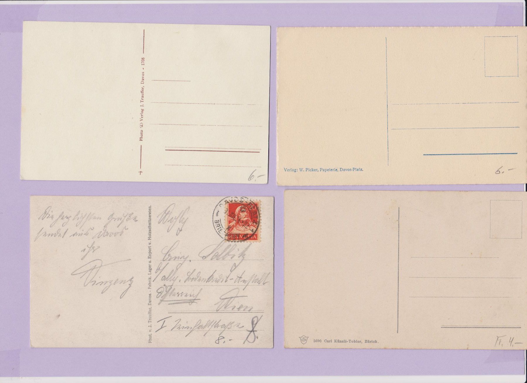 Cartoline postali: DAVOS   -   16 alte Ansichtskarten – Usato da Vitznau venduto da Ropaku 7