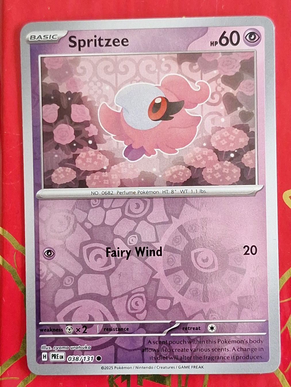 Pokémon Carte collezionabili: Spritzee - Reverse Holo Pokemon Prismatic Evolution – Usato da Altstätten SG venduto da GGsGameshop