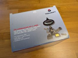 ToolCraft LED Magnifying lamp with third hand 826054