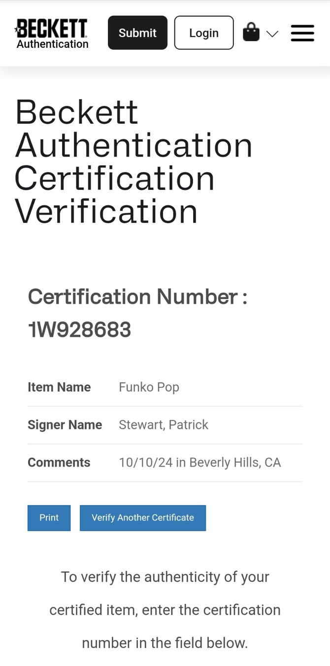 Autografi: Funko POP! X-Men - Professor X signed by Patrick Stewart – Nuovo (secondo la descrizione) da Vernayaz venduto da fnkochase 7