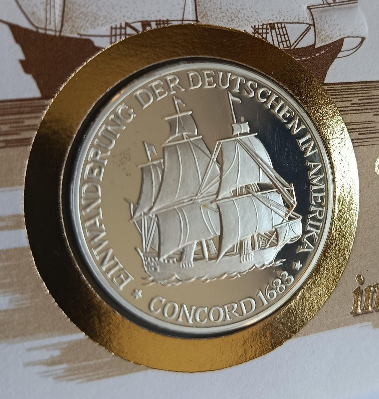 Medaglie: Numisbrief Concord mit Silbermedaille 999 – Usato da Luzern venduto da Vreneli_1 1