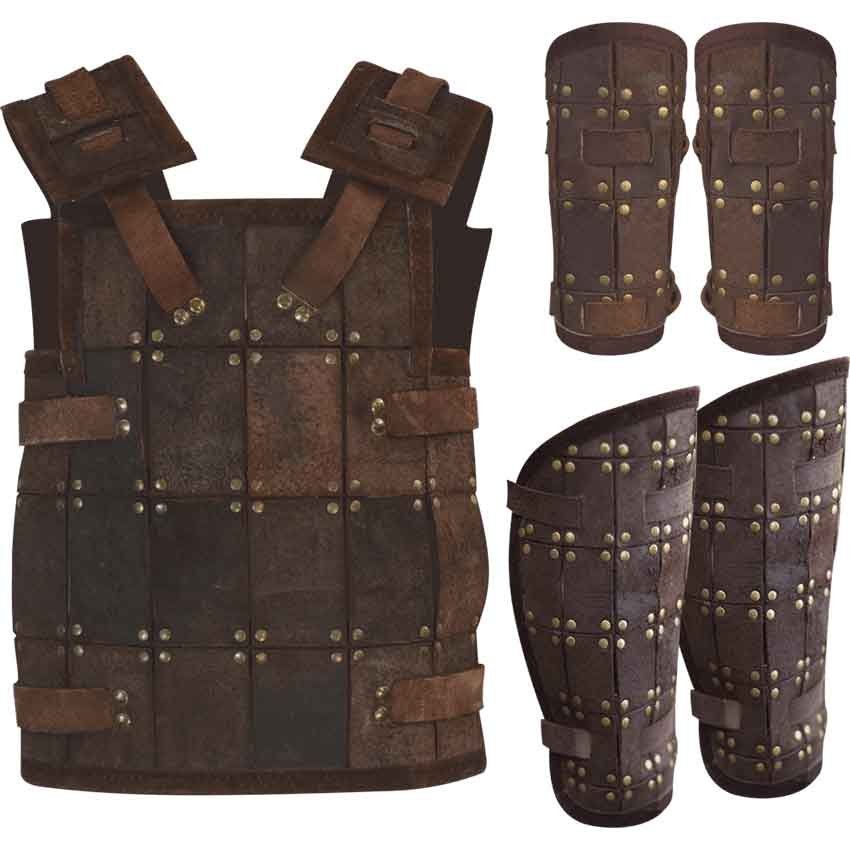 Costumi: Lederrüstung "Fighter" (Kostüm) – Nuovo e nell'imballaggio originale da Pfäffikon ZH venduto da Allerhandundgwand