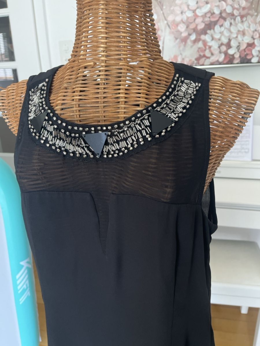 Zebra Tops: Top mit Pailletten und Voile, Zebra, M – Gebraucht aus Solothurn von Bobesch08 1