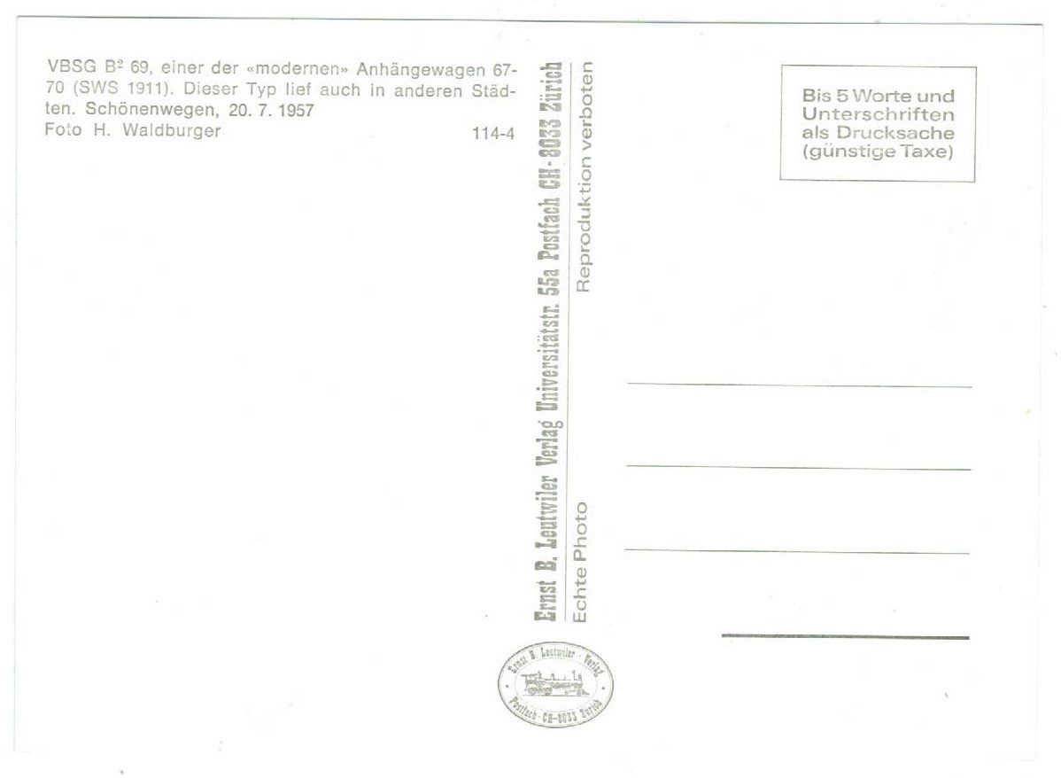 Cartes postales: AK Tram Oldtimer – D'occasion à Zürich par Tolima194 1