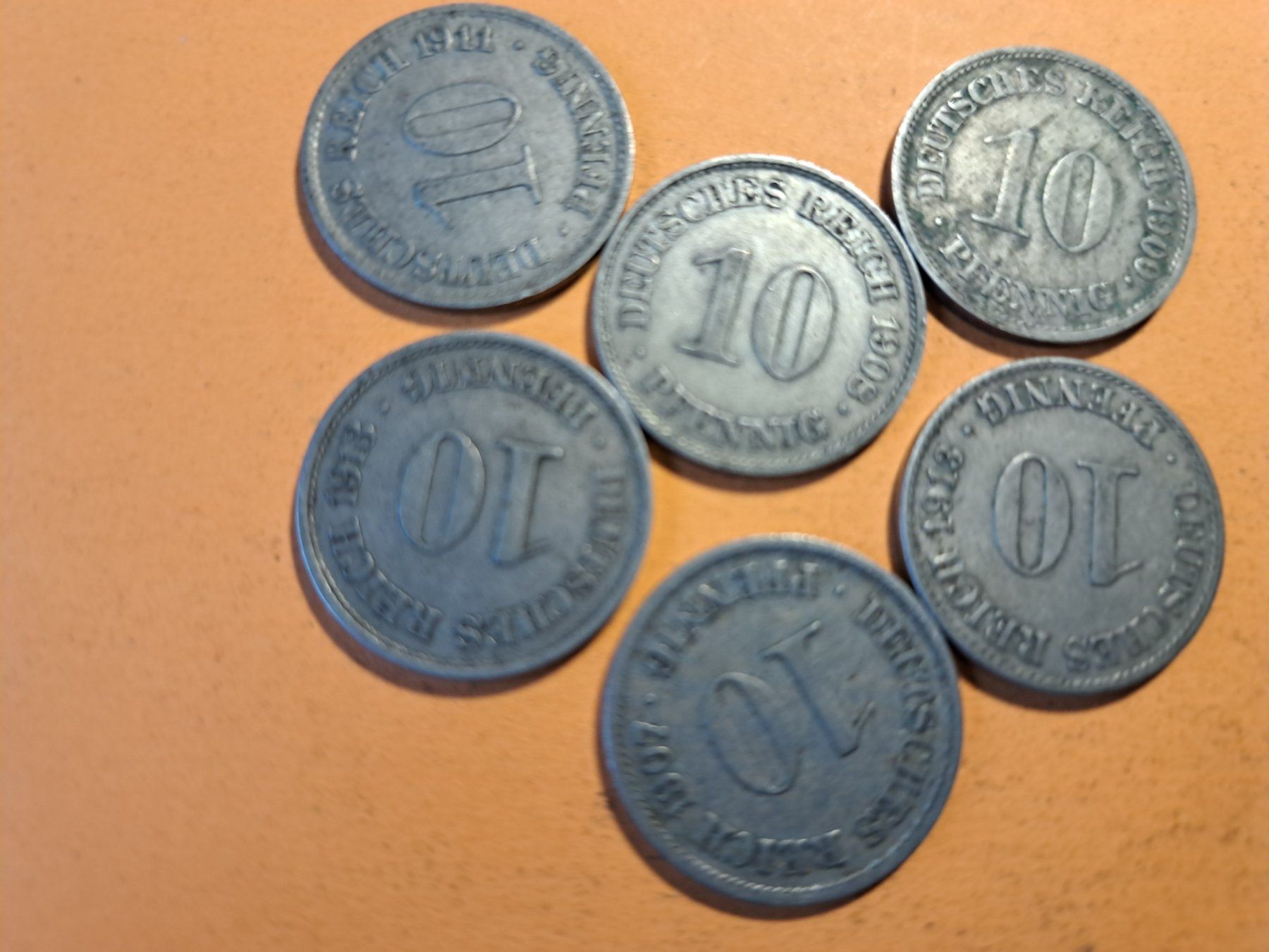 Tutti le monete: 10er Pfennige – Usato da Affeltrangen venduto da Handre