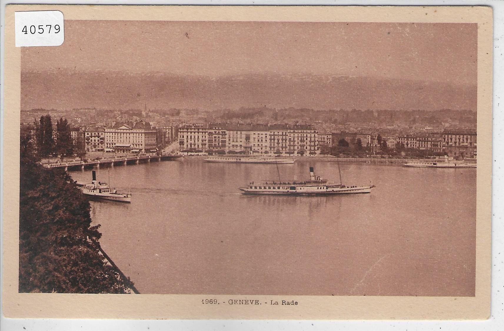 Ansichtskarten: Geneve - La Rade - Salon-bateau Dampfer – Gebraucht aus Ettingen von Kartenplanet