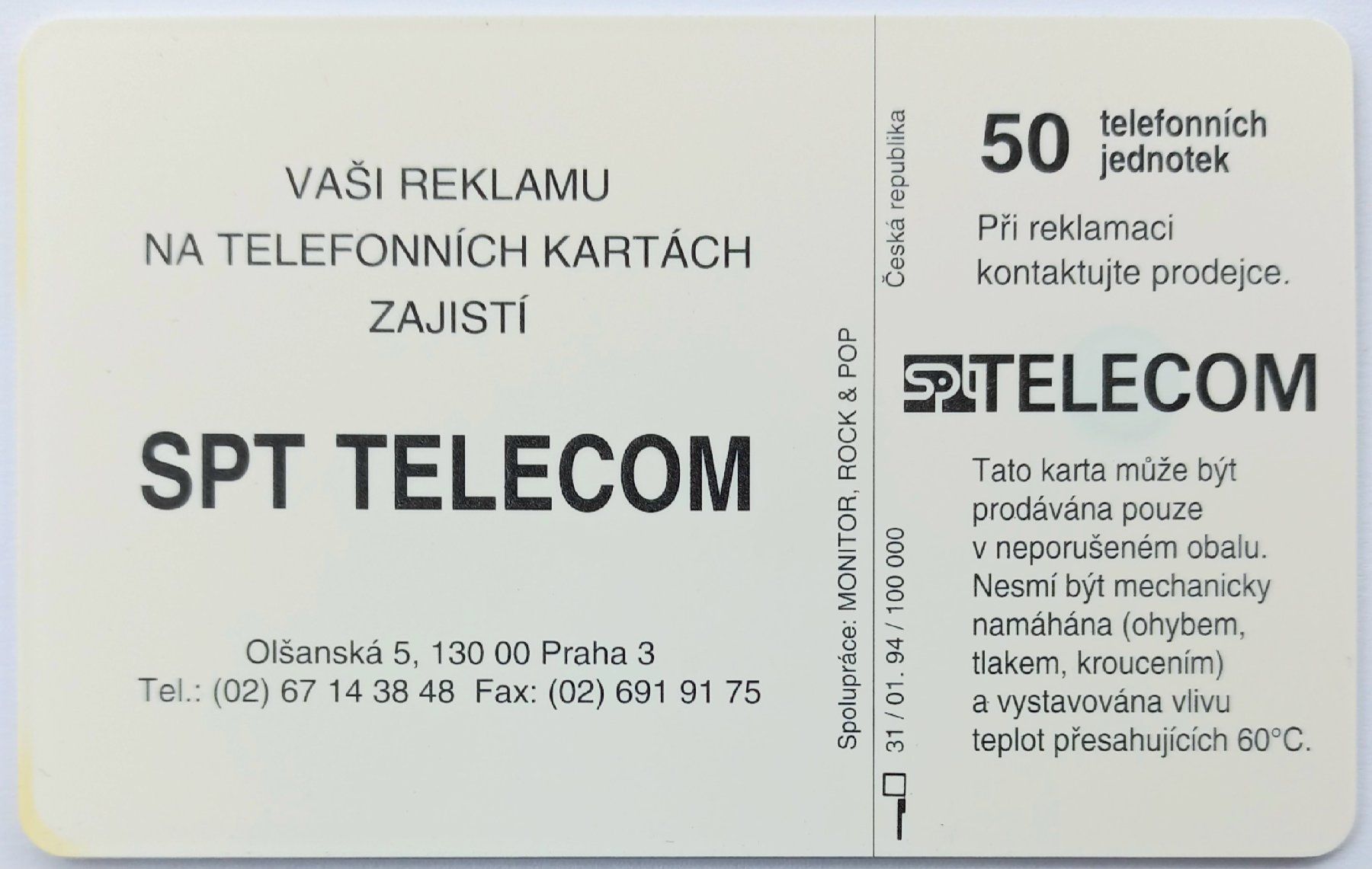 Schede telefoniche: Telefonkarte - Paul McCartney - Tschechien – Usato da Niederuzwil venduto da lubimaja 1