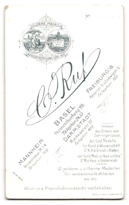Photos & affiches: Fotografie C. Ruf, Basel, Steinenthorber – D'occasion à Berlin par bartko-reher 1