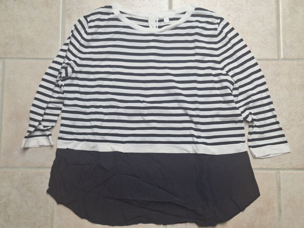 Haut Femme COS En Coton Bleu Pâle - Taille EU34, Manches Courtes - Occasion Très Bon état