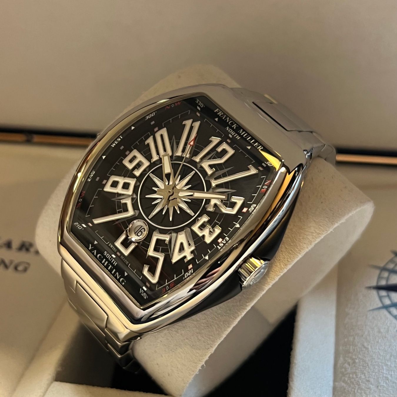 Franck Muller Montres: FLASH SALE Franck Muller Vanguard Yachting Full Set V45SCDT – D'occasion à Carouge GE par Watchaser 8