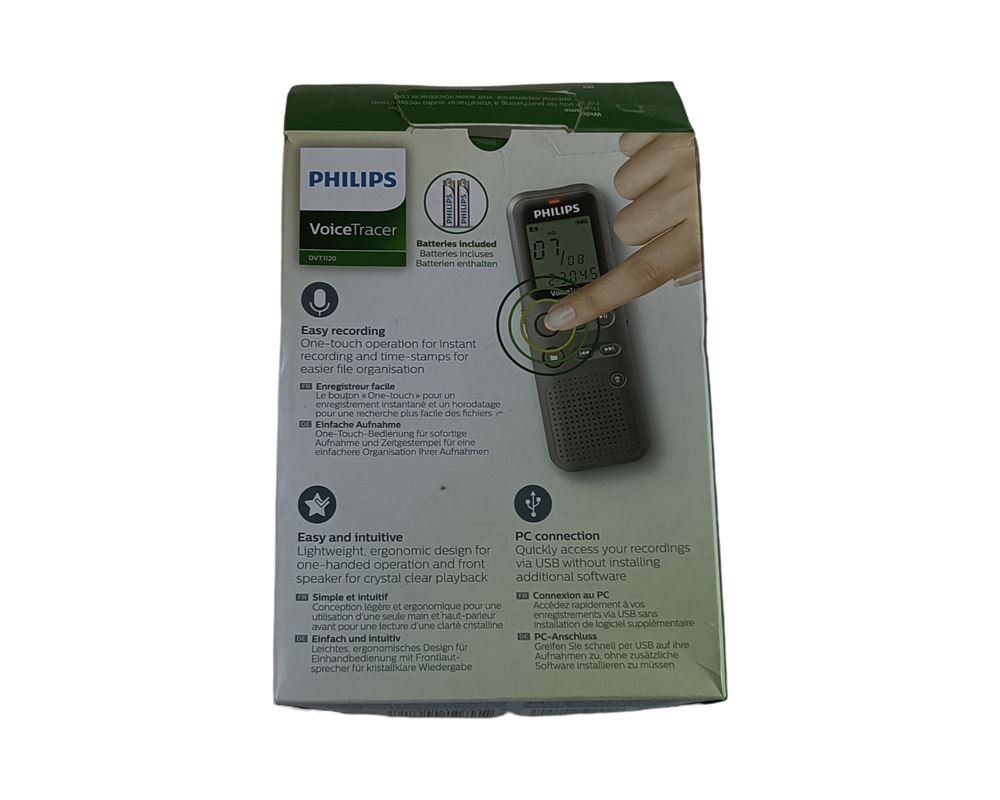 Philips Registratori: PHILIPS Voice Tracer DVT1160, 8GB, schwarz – Nuovo (secondo la descrizione) da Luzern venduto da Restwert_Luzern 3