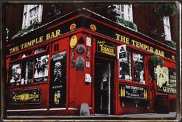 Rusty Blechschild-THE TEMPLE BAR-BLACK