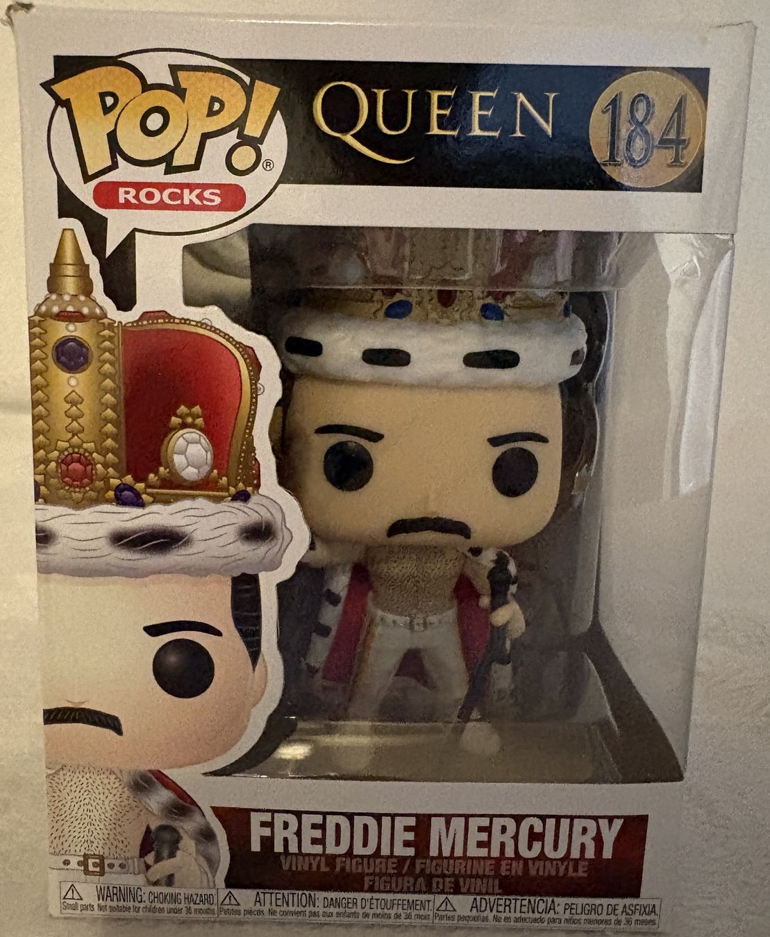 Funko Statuette: Funko Pop Rocks - Queen - 184 - Freddy Mercury – Nuovo e nell'imballaggio originale da Meisterschwanden venduto da McSchein