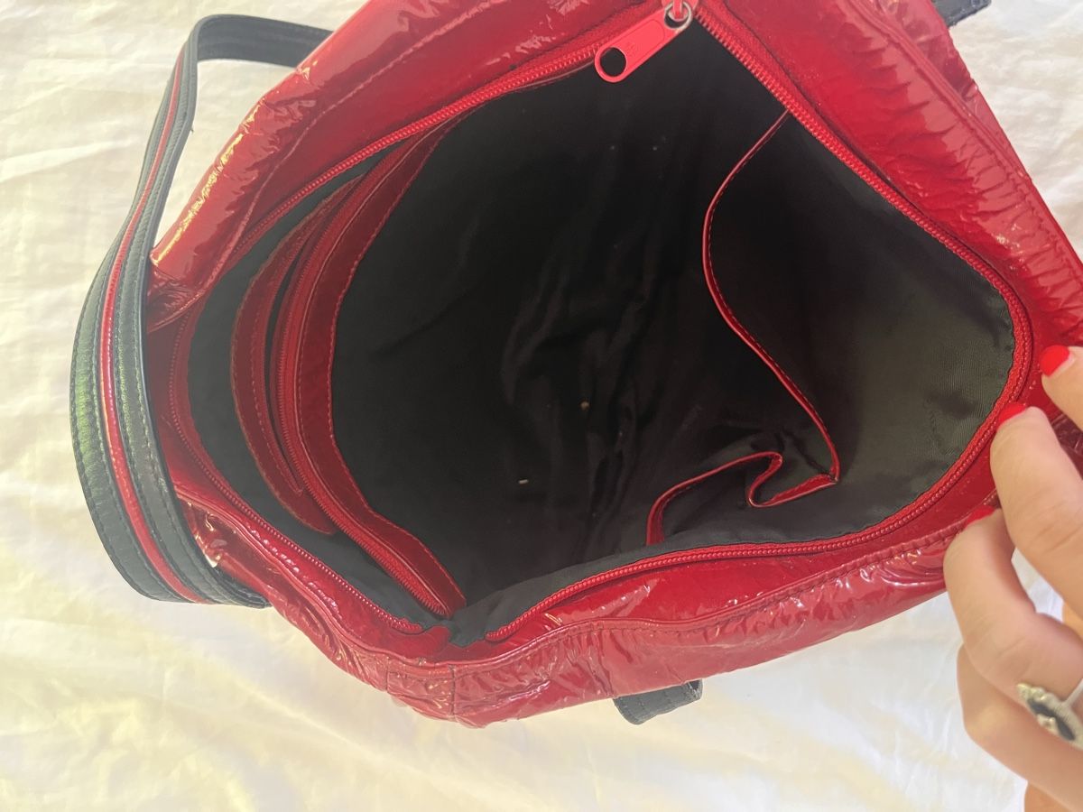 Borse da donna: Handtasche rot Lackoptik  – Usato da Zürich venduto da sin_9jgz 1
