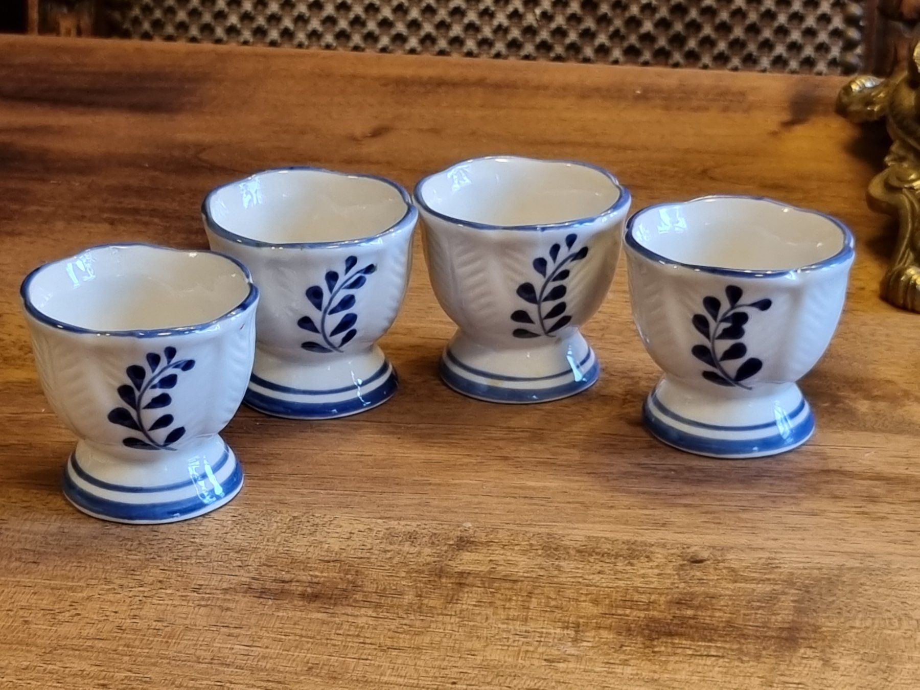 Altre Stoviglie: 4 Eierbecher Delft-Blau-Stil Holland – Usato da Scharnachtal venduto da devin03 1