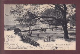 LAUSANNE - Promenade de Montbenon - 1902
